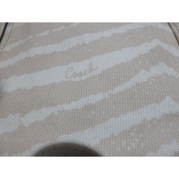 Coach Legacy Candace Leather Carryall Cream Zebra Print Satchel Handbag 23409 - Picture 13 of 16